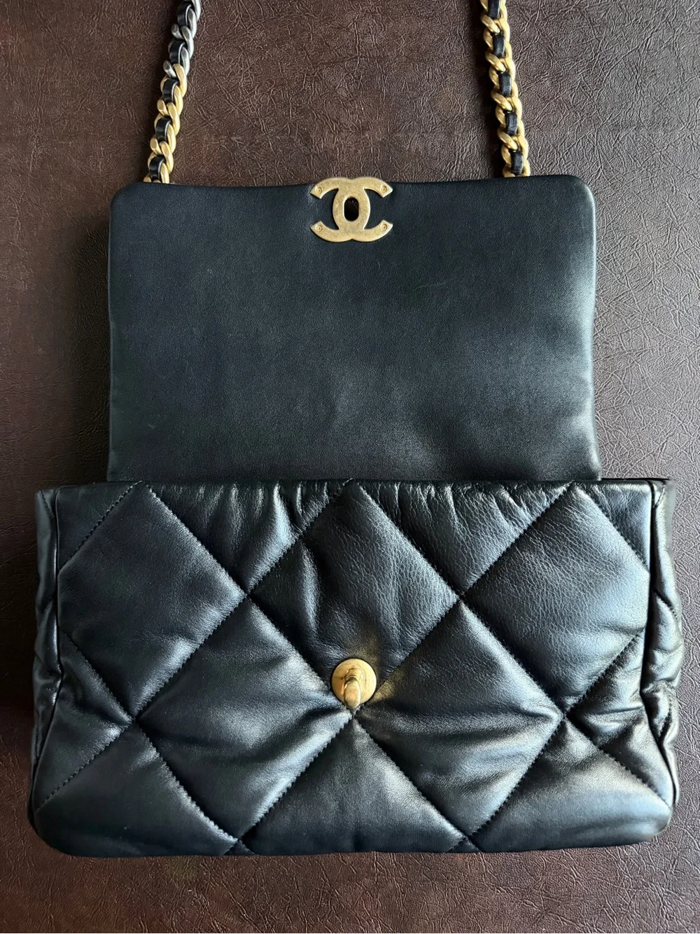 Chanel 19 Large Lambskin Flap Bag